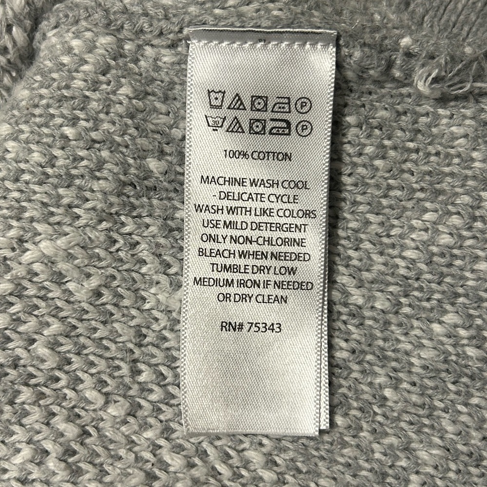 Gray Heart Pattern Sweater - image 5